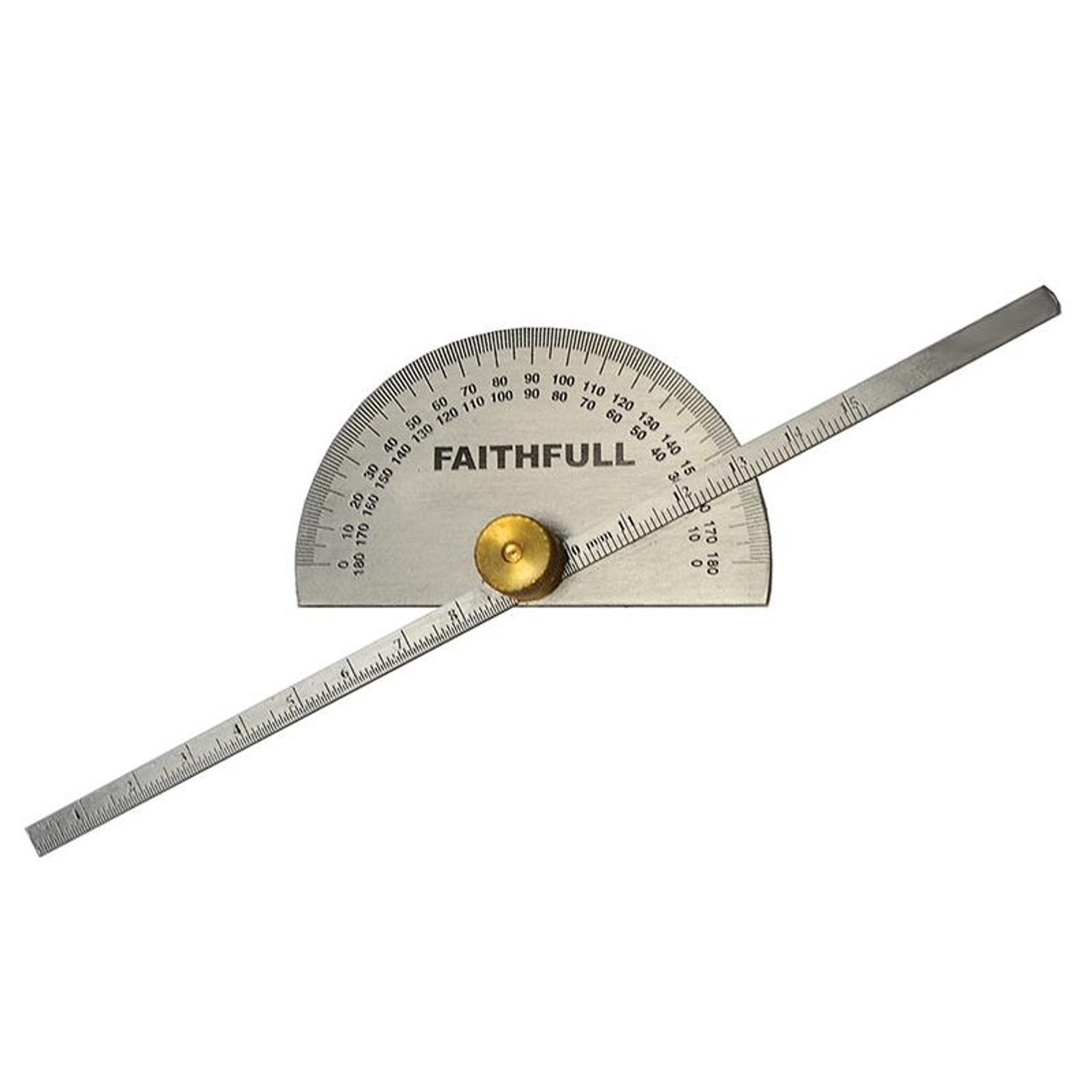 Faithfull Depth Gauge With Protractor 150Mm (6In) A - Multi Colour