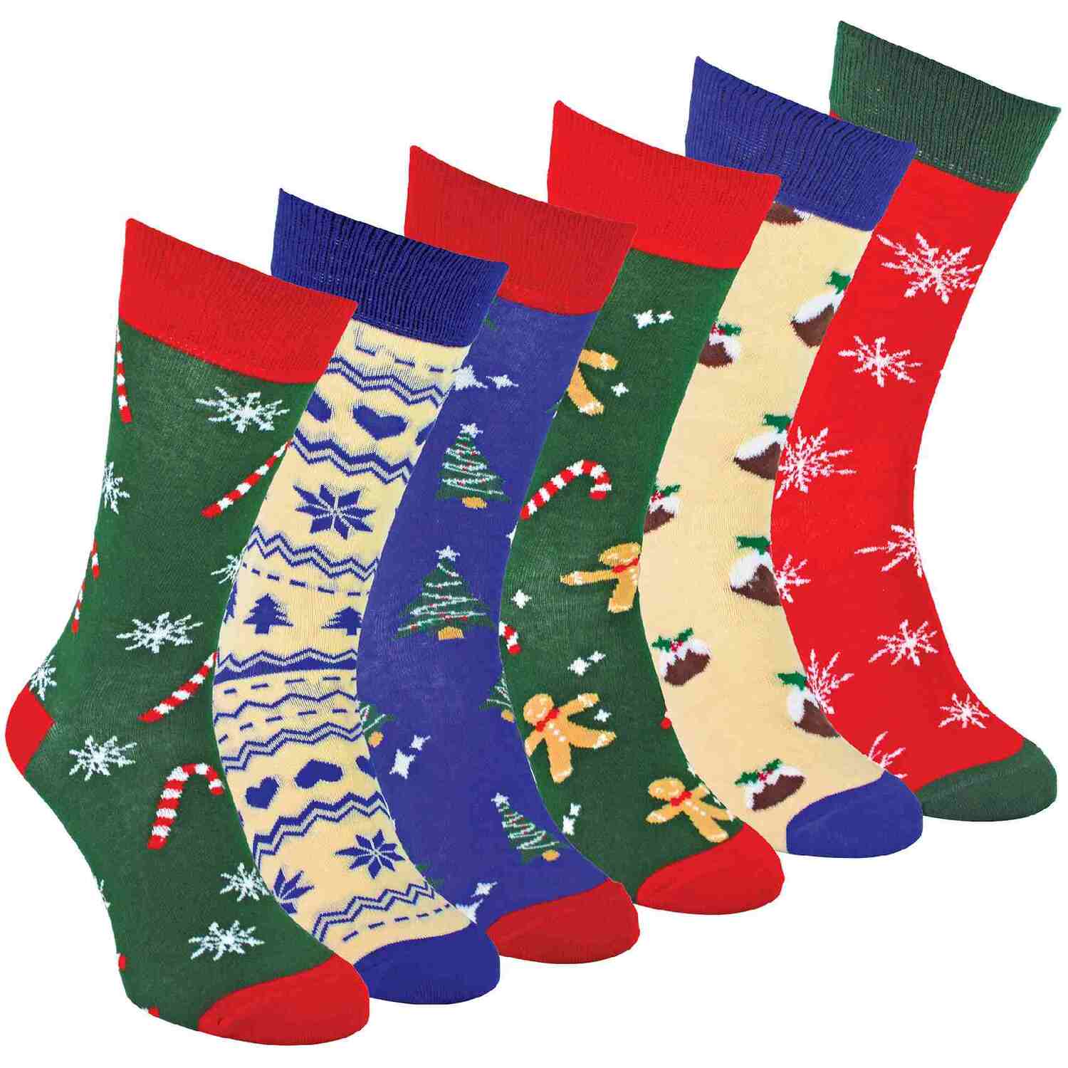 Sock Snob Men's Multicolor Novelty Festive Christmas Socks | Size: 6-11 - Image 3