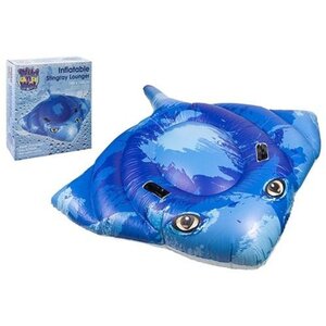 Inflatable Stingray Lounger Blue