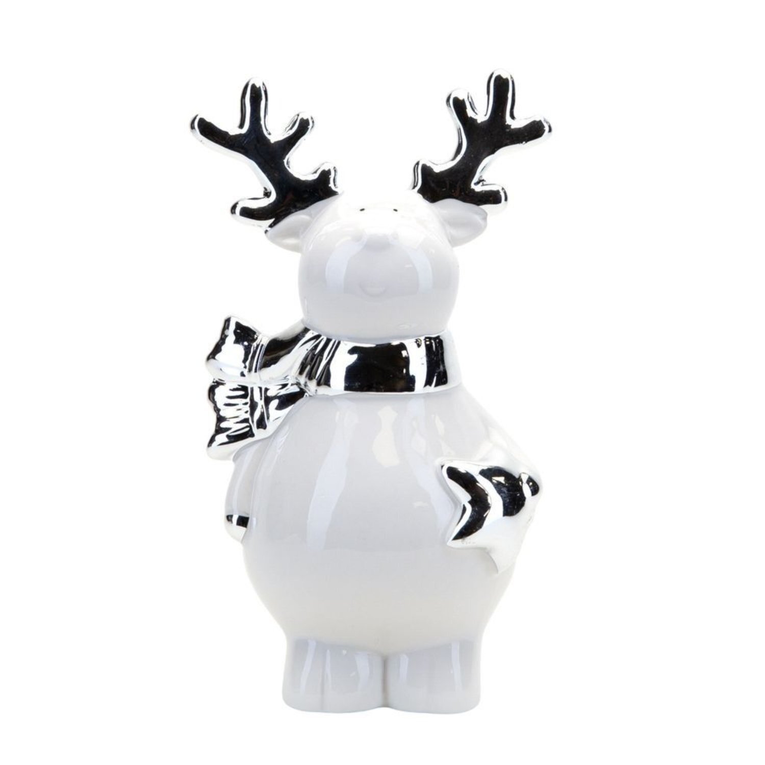  - White And Reindeer DecorationSilver - Image 3