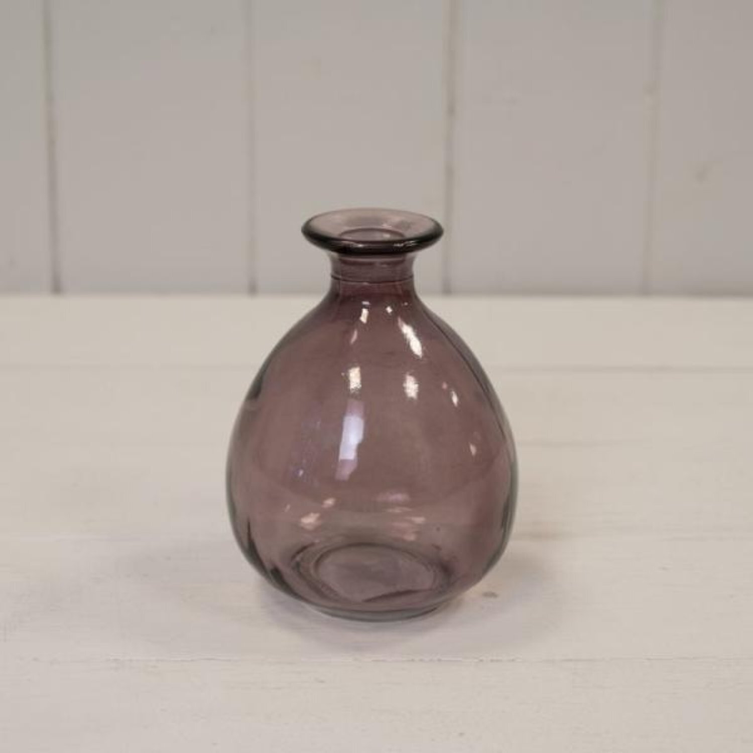 Kdmd Classic Amethyst Glass Bud Vase - Purple