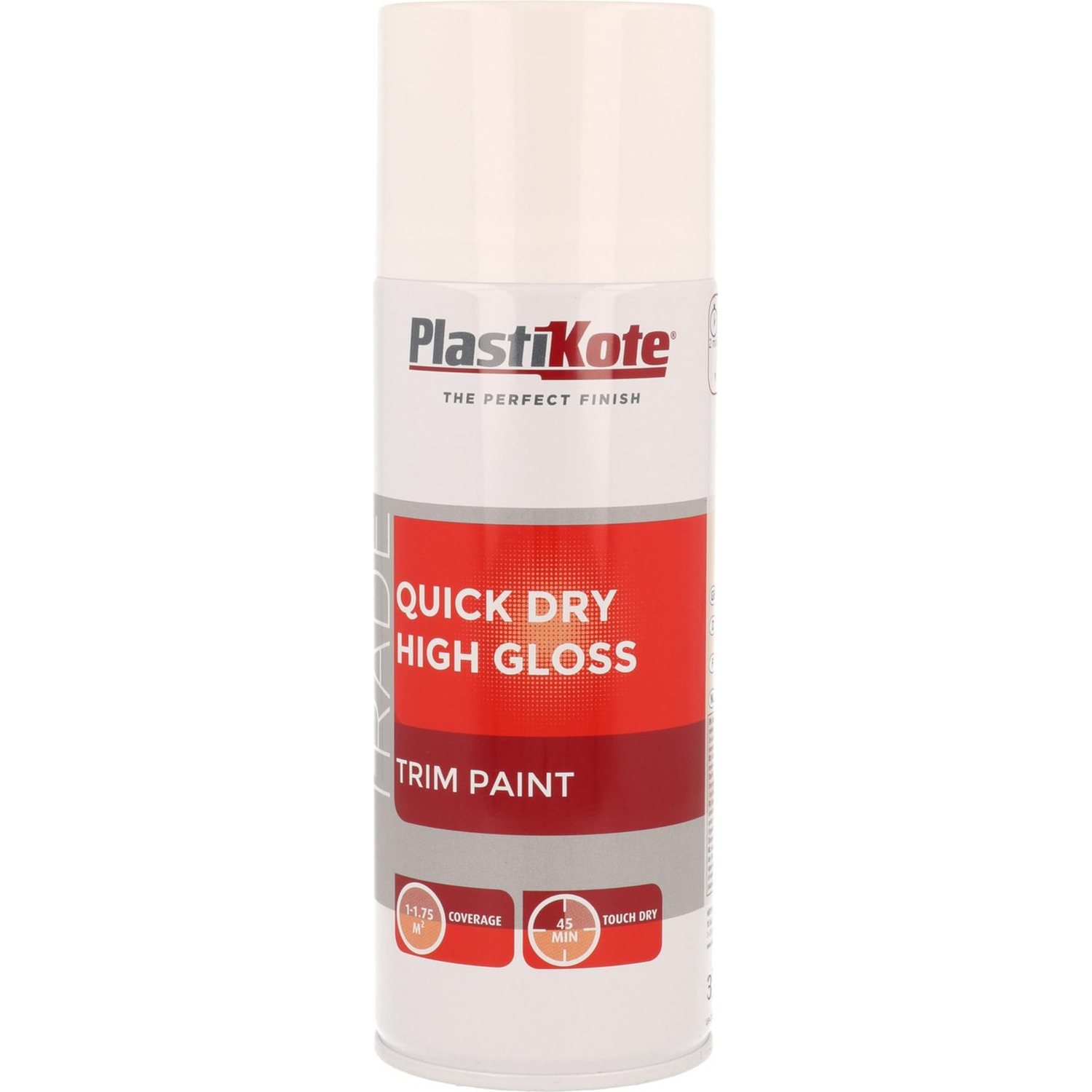 Plastikote - Quick Dry High Spray 400Ml - White Gloss - Image 8