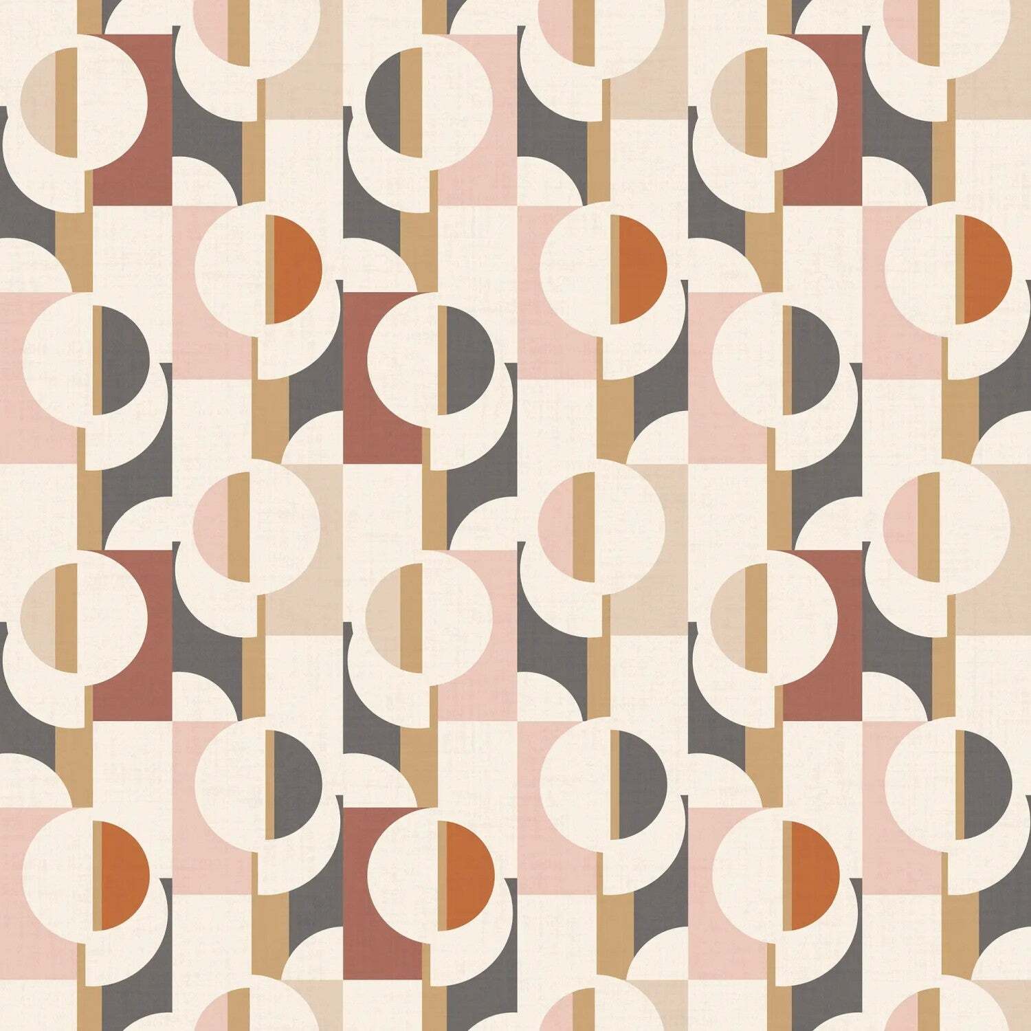 I Love Wallpaper Sample Of Abstract Circles Wallpaper In Warm Tones