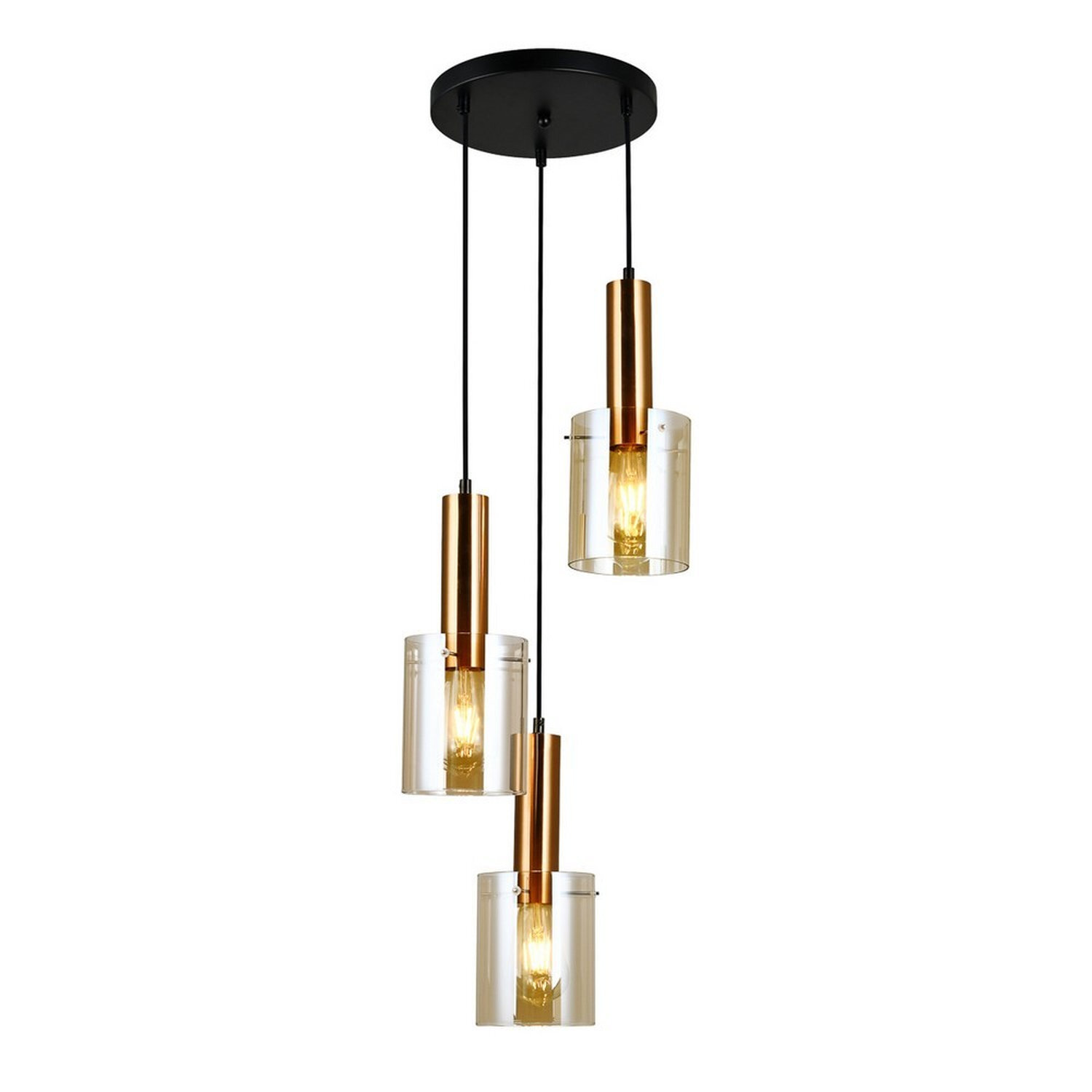 Italux Lighting Modern Pendant Light Brass L - Brass