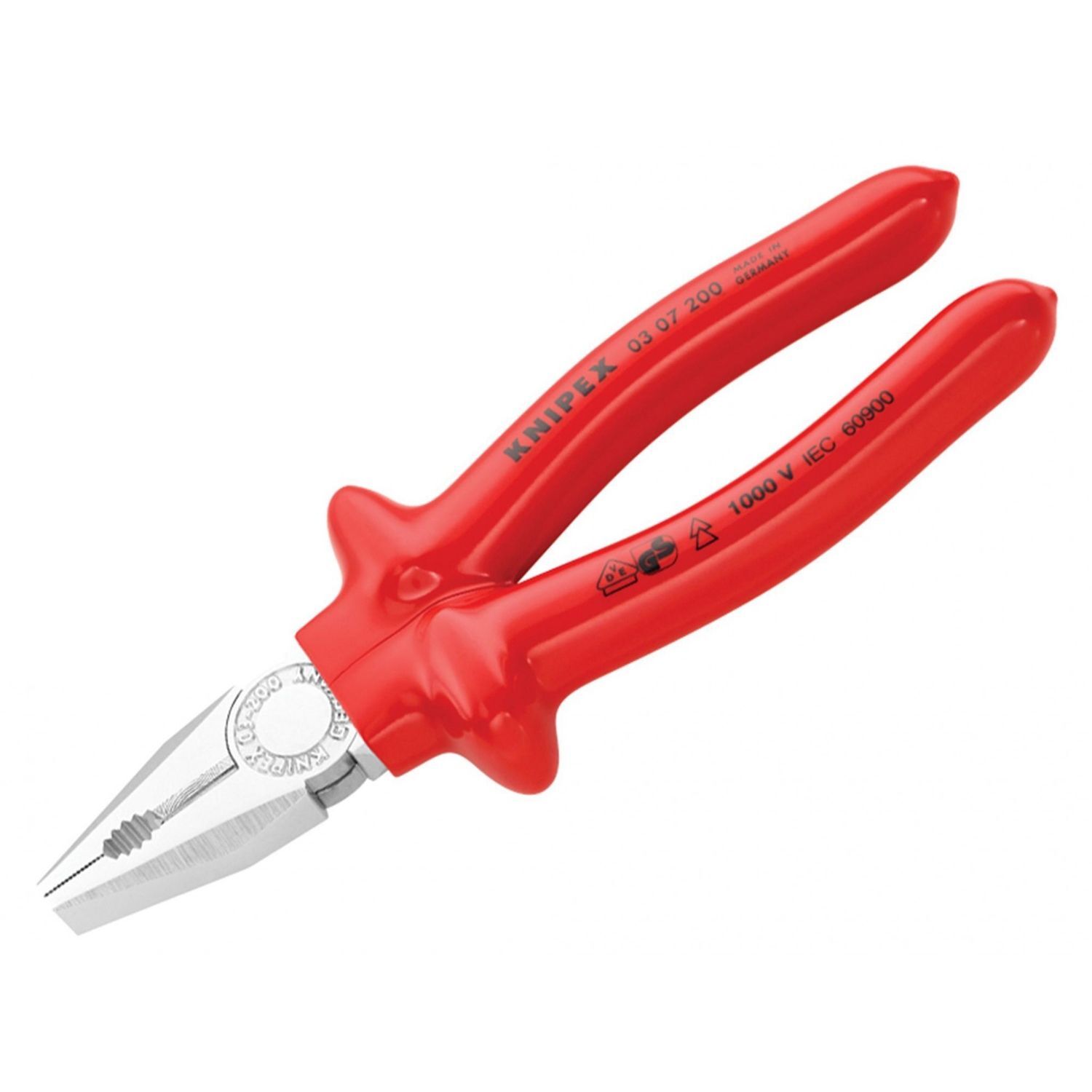 Knipex Vde Combination Pliers Dipped Handles 200Mm