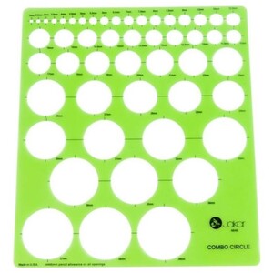Combo Circles Template - Green / 183 x 208mm