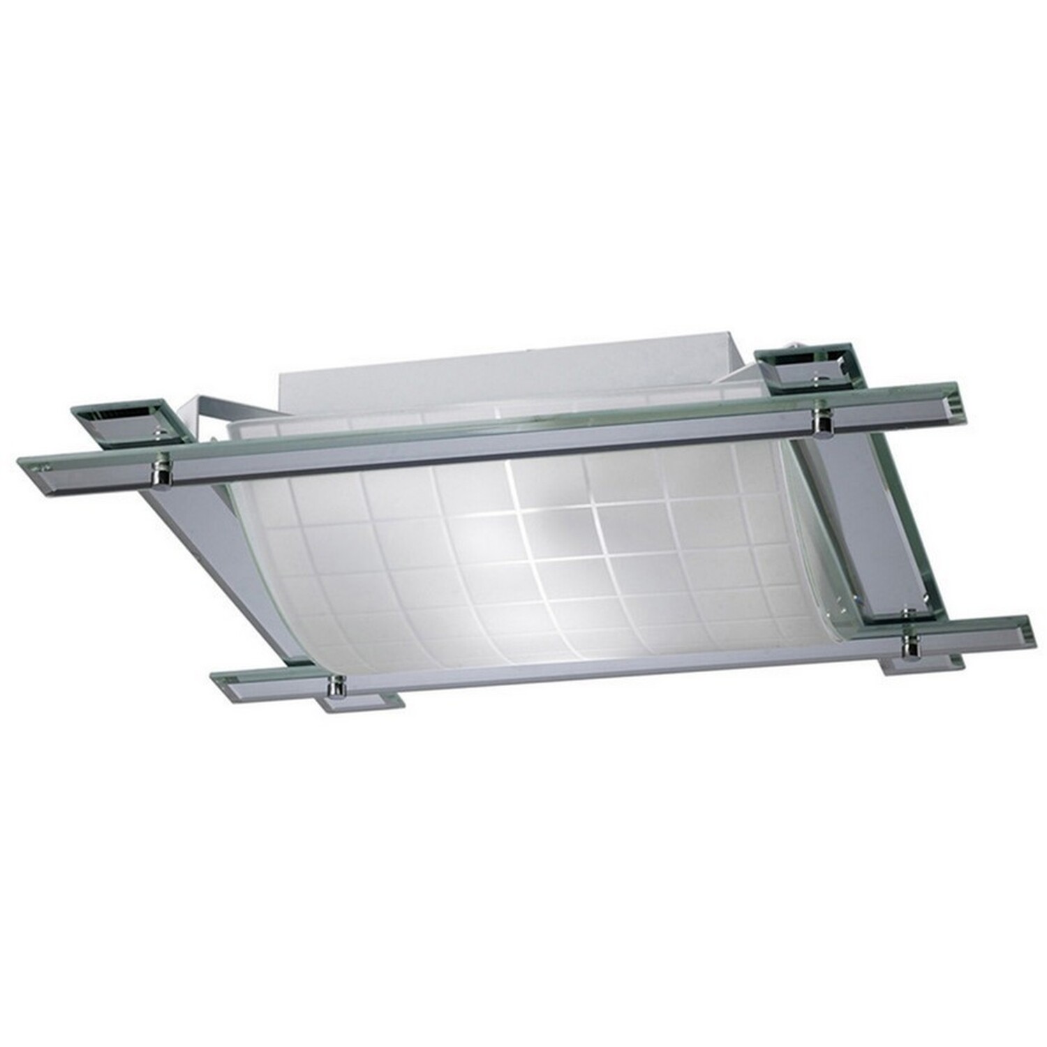 Leo Flush Ceiling 3 Light Polished Chrome, Mirror - Polished Chrome