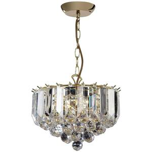 Fargo 3 Light Ceiling Pendant Acrylic, Brass, E14