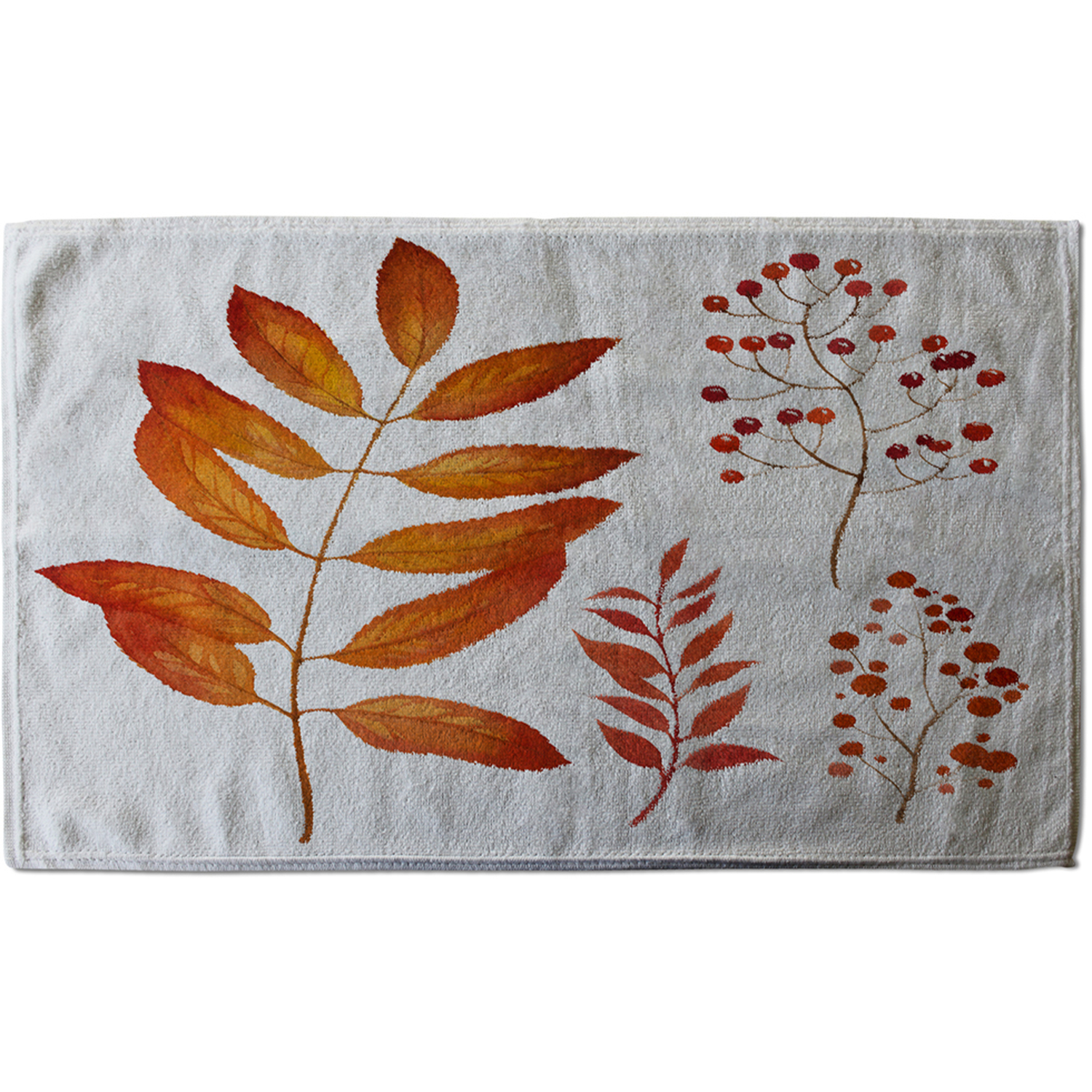 Orange Autumn Leaves Stylish KitchenTowel - Orange