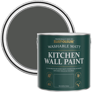 Rust-Oleum   Kitchen Wall Paint Matt  - Graphite 2.5L