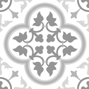Floorpops Remy Floor Tiles (Pack of 10)GreyWhite()