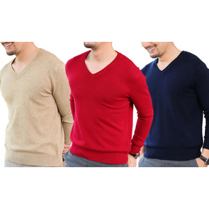 Men's Lightweight V-Neck Jumper
