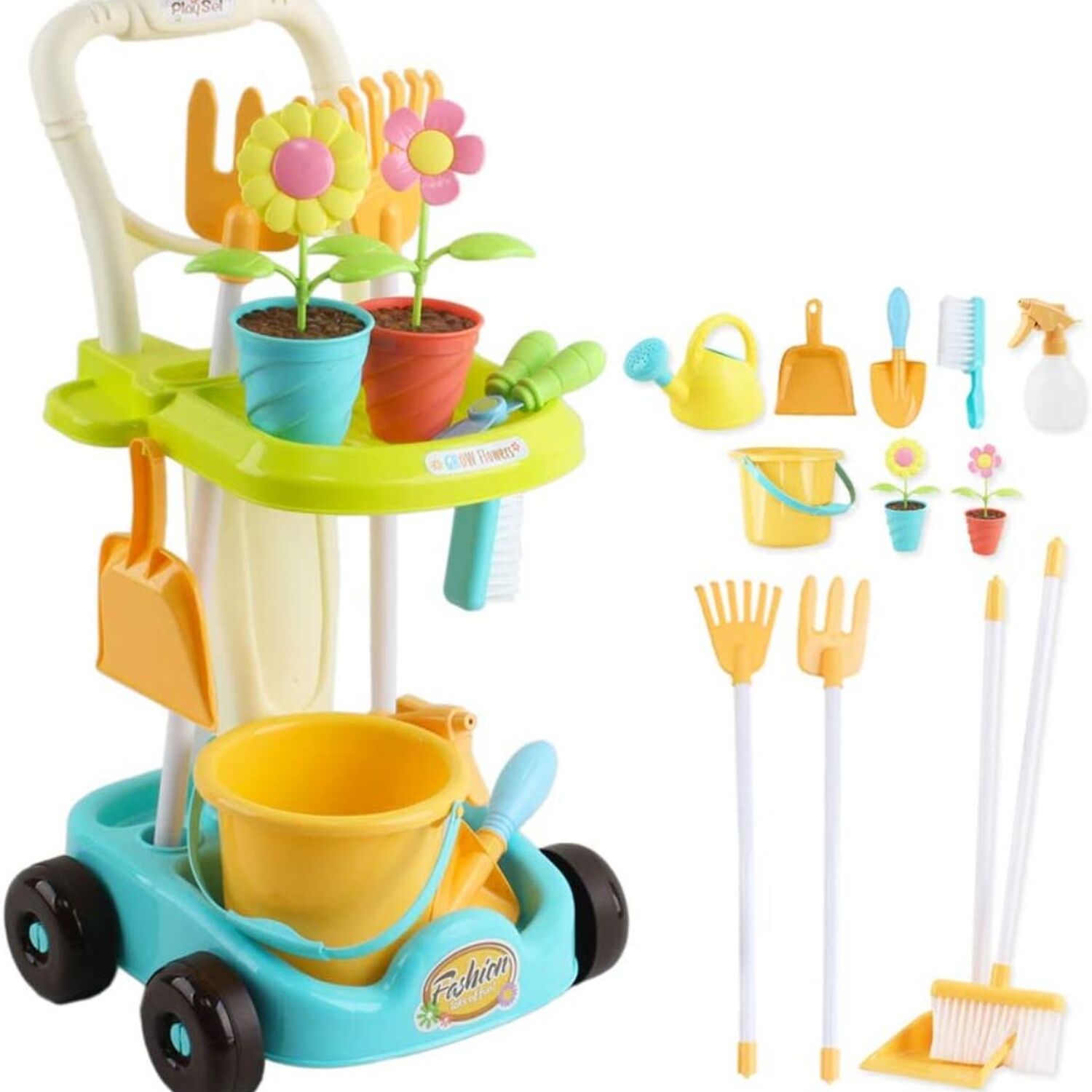 Gardening Tools and Trolley Play Set