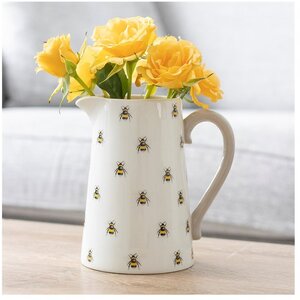 Bee Pattern Ceramic Flower Jug