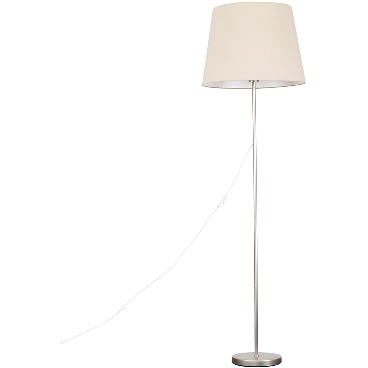 Image of Modern Floor Lamp In Brushed Chrome&hellip;