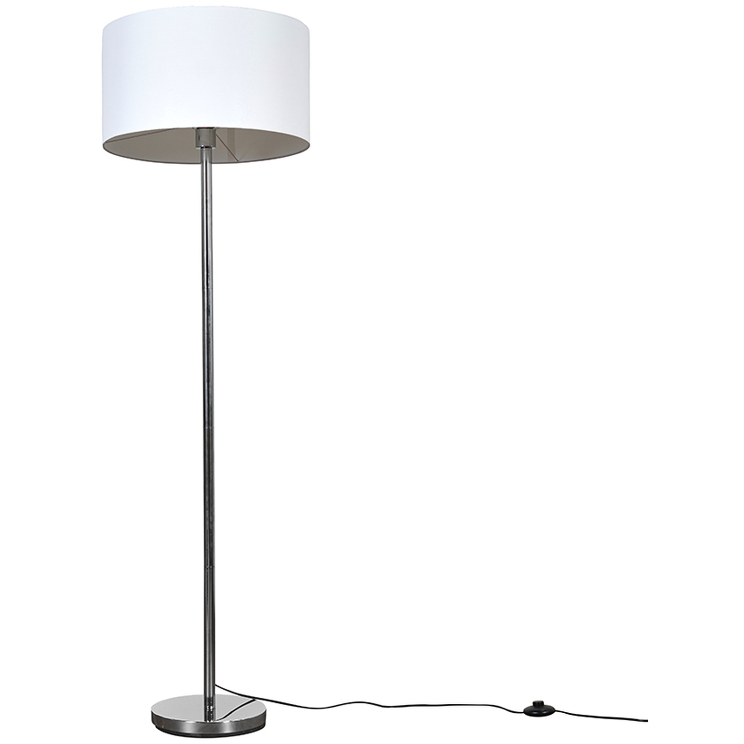 Image of Charlie Silver Floor Lamp Silver Shade&hellip;