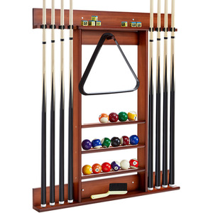 Wall Mounted Billiard Stick Holder-Brown