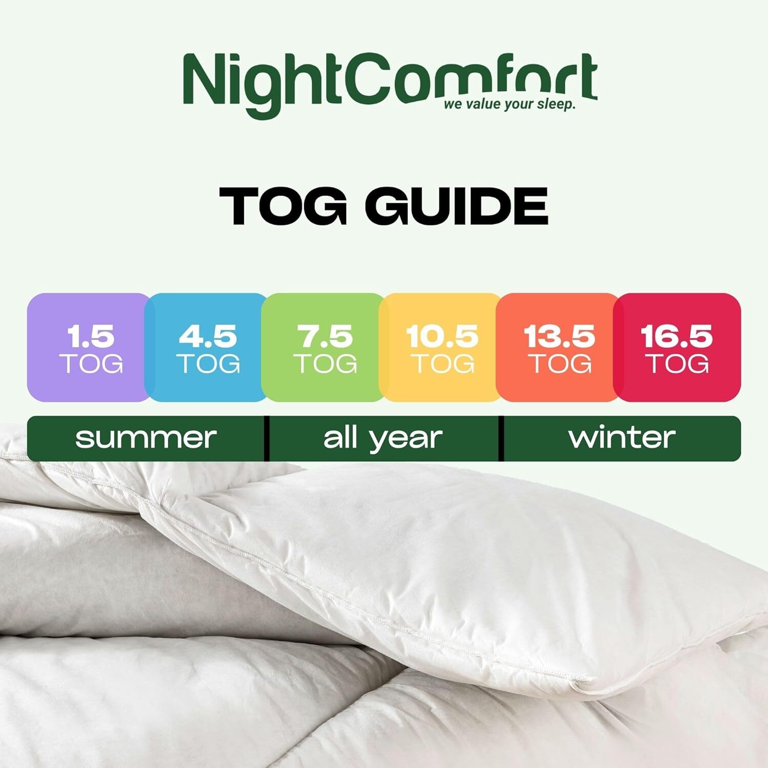 15 Tog Winter Warm Ultra Snuggle Duvet - White Double