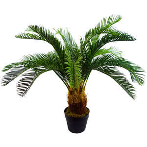 Artificial Tropical Cycas Palm Plant