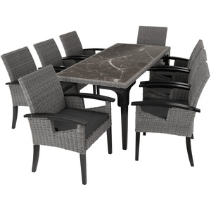 Foggia Garden Table and 8 Chairs Set