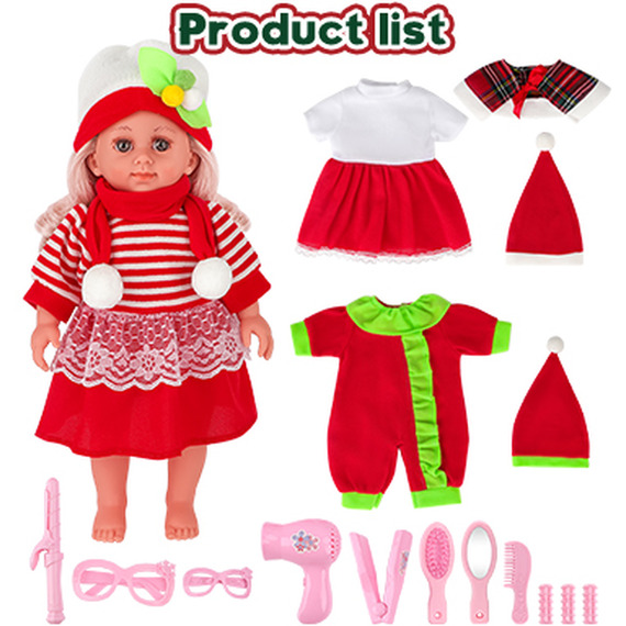 Baby Dolls Christmas Dress-up Set Dolls Clothes and Accessories