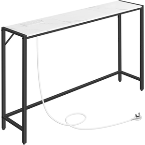 Marble Console Table With T-Shaped Legs