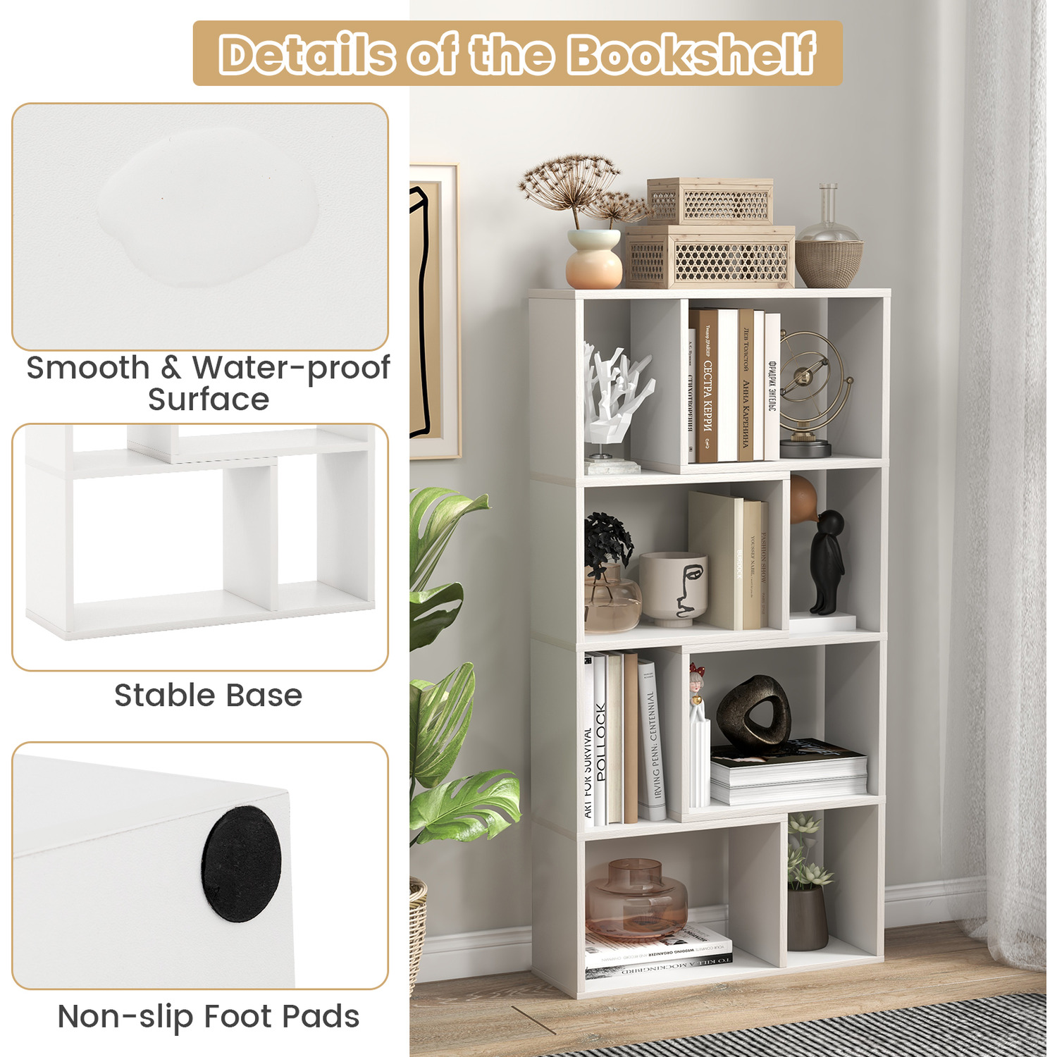 8-cube Storage Organiser - White