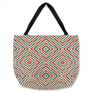 Repeated Squares And Rhombuses Tote bag