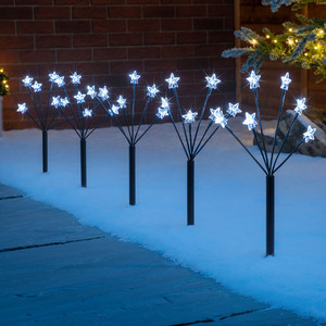 Star Branch Path Lights Set of 5