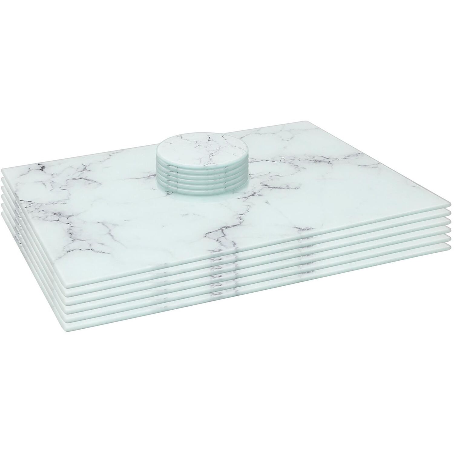 Image of 12pc 40 x 30cm Glass Placemats&hellip;