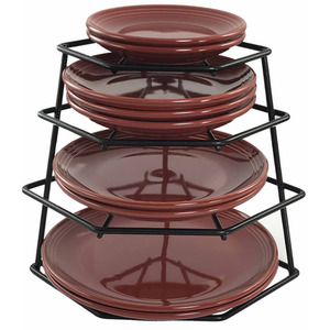 Buckingham 4 Tier Corner Plate Organiser