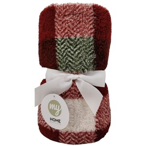 Kinross Check Teddy Fleece Throw