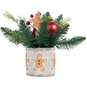 Gingerbread Candy Cane Pot