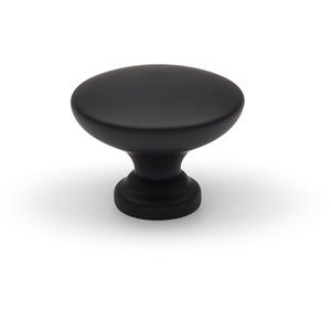 Matt Black Cupboard Knob Round Simple 32mm Kitchen Cabinet