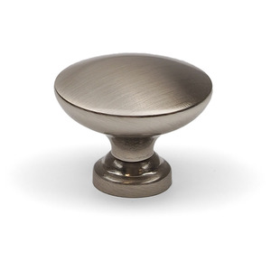 Brushed Nickel Cupboard Knob Round Silver 32mm Kitchen Cabinet
