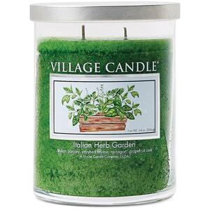 Village Candle Medium Tumbler Candle 14oz- Italian Herb Garden