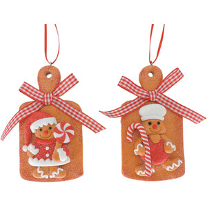 Gingerbread Board Hanging Decoration