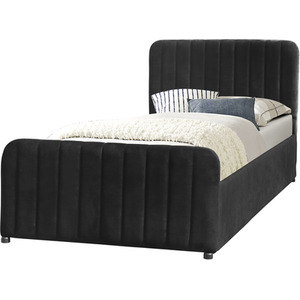 Gas Lift Ottoman Brushed Velvet Bedframe