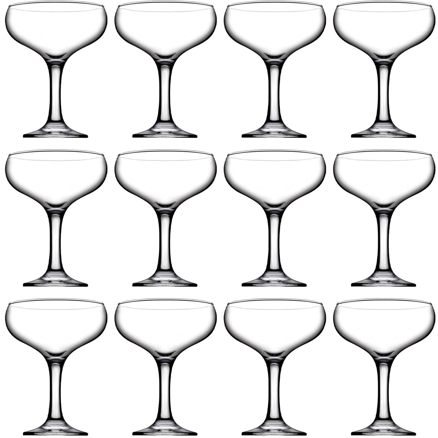 Image of Bistro Glass Champagne Saucers - 280ml&hellip;