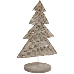Rustic Wicker Tree Ornament