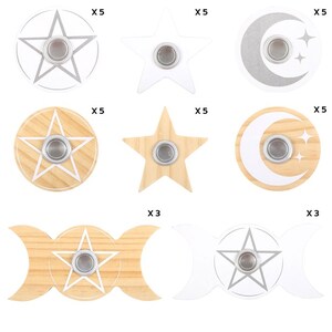 Mixed Spell Candle Holder Set Of 36 For Magic Rituals
