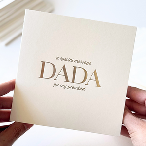Luxury Special Message Card  Dada Grandad