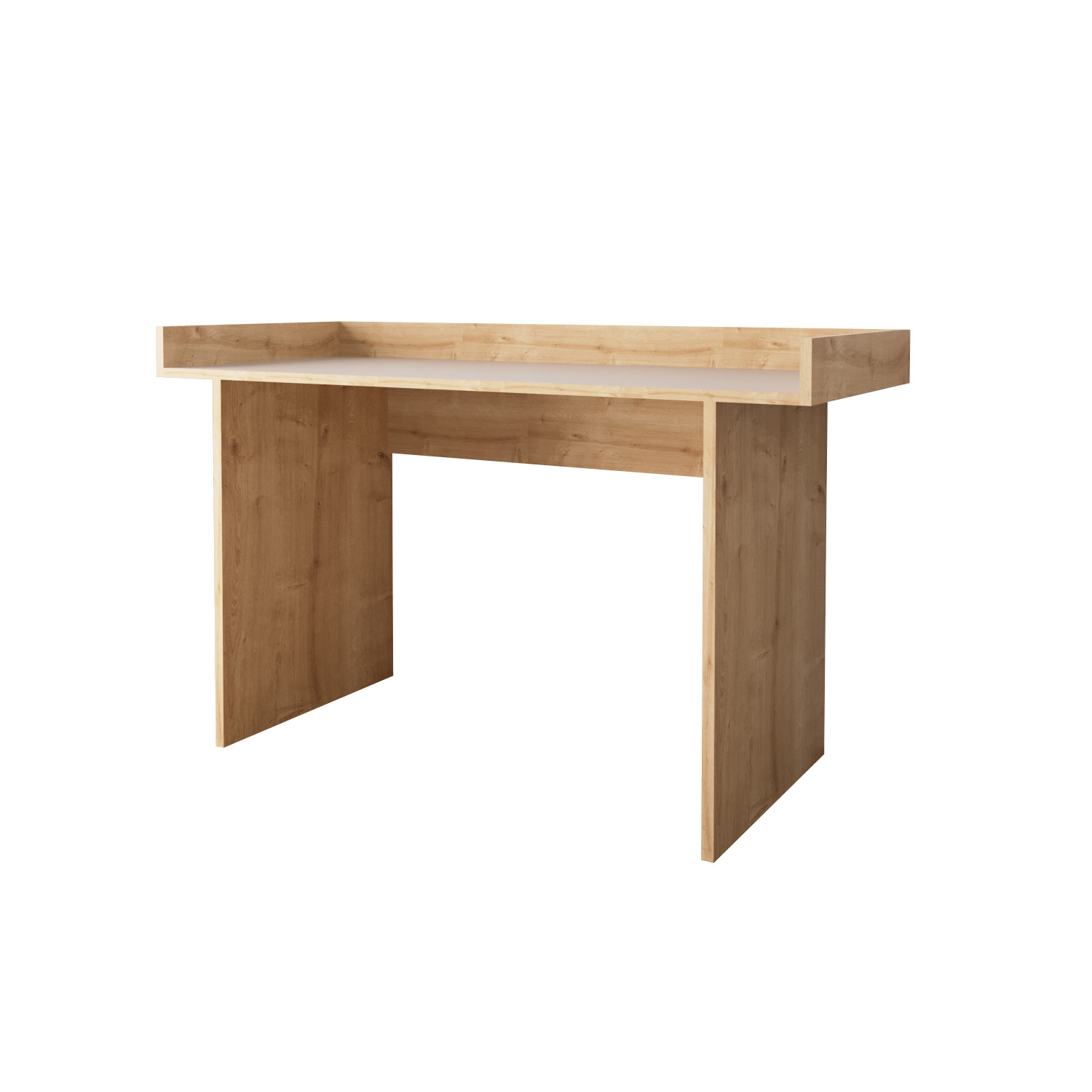 Somas Writing Desk - Warm Oak And Light Grey