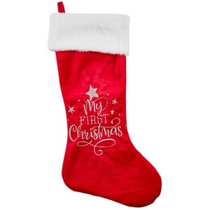 My First Embroidered Christmas Stocking