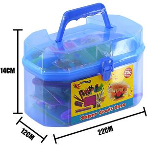 Mega Super Craft Art Carry Case Over 200 Pieces
