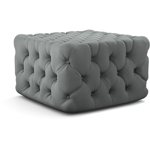 Velvet Square Footstool