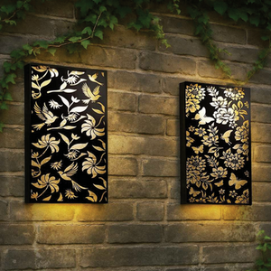 Garden Solar Light Wall Panel