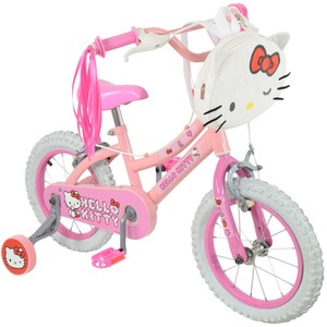 Hello Kitty Childrens Bike with Backpack Kids First Pedal Bicycle