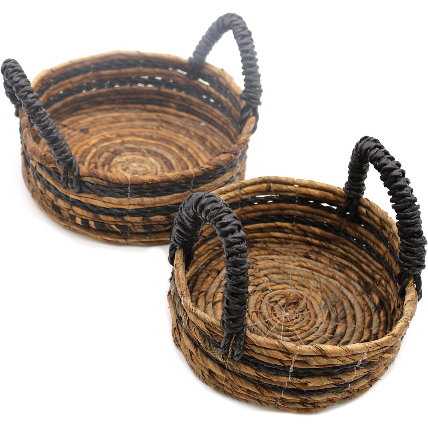Image of Banana Leaf Hitam Raffia Basket Set&hellip;
