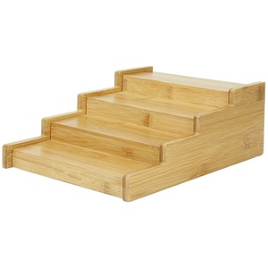 4-Tier Bamboo Extending Spice Rack